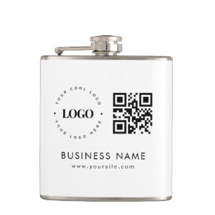 Grote aangepaste Canvas tas met Logo Qr-code en te Heupfles