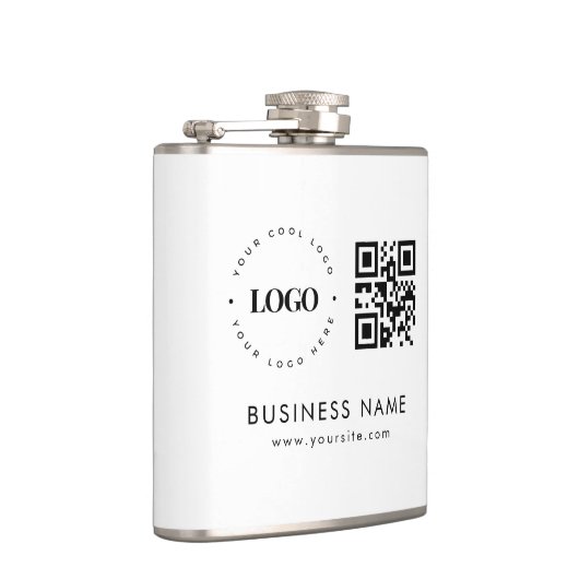 Grote aangepaste Canvas tas met Logo Qr-code en te Heupfles (Rechts)