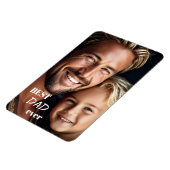 Grote aangepaste foto beste papa ooit flexi magnee magneet (Linkerzijde)