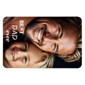 Grote aangepaste foto beste papa ooit flexi magnee magneet (Horizontaal)