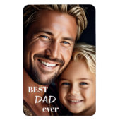 Grote aangepaste foto beste papa ooit flexi magnee magneet (Verticaal)