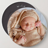 Grote aangepaste foto knop pin ronde button 6,0 cm (Voorkant /achterkant)
