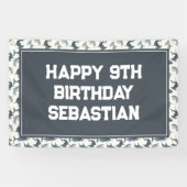 Grote aangepaste haai achtergrond banner (Horizontaal)