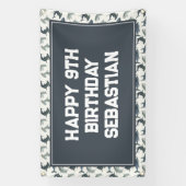 Grote aangepaste haai achtergrond banner (Verticaal)