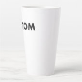 Grote Aangepaste Latte Mok Lege Sjabloon - 17oz (Voorkant)