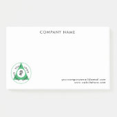 Grote Aangepaste Logo Notities voor Bedrijven Post-it® Notes (Voorkant)