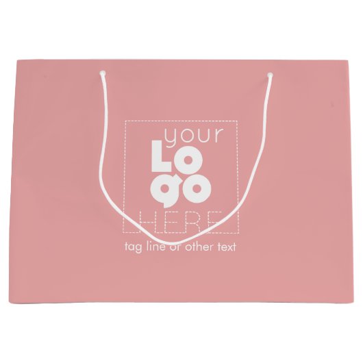 Grote aangepaste papierwinkel voor bedrijven met r groot cadeauzakje (Voorkant)