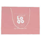 Grote aangepaste papierwinkel voor bedrijven met r groot cadeauzakje (Achterkant)