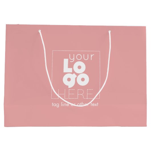 Grote aangepaste papierwinkel voor bedrijven met r groot cadeauzakje (Achterkant)