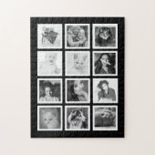 Grote aangepaste puzzel met 12 foto's (Verticaal)