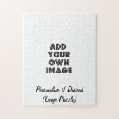 Grote aangepaste puzzel met foto of illustratie en (Verticaal)