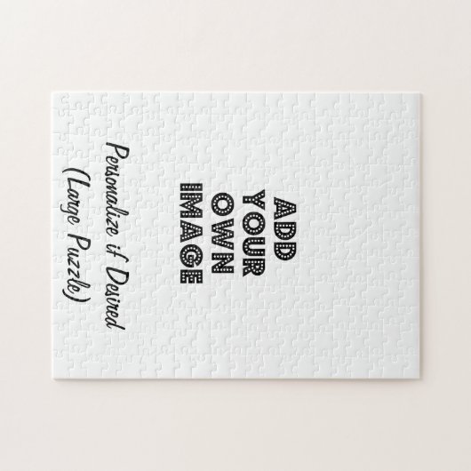 Grote aangepaste puzzel met foto of illustratie en legpuzzel (Horizontaal)