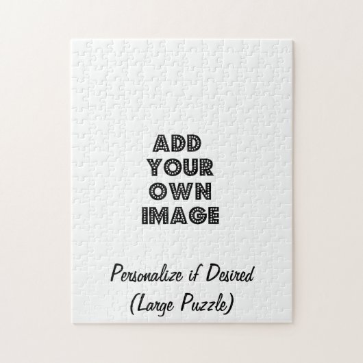 Grote aangepaste puzzel met foto of illustratie en legpuzzel (Verticaal)