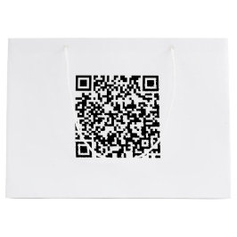 Grote aangepaste tas met QR-code voor merkpromotie Groot Cadeauzakje