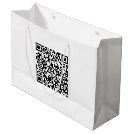 Grote aangepaste tas met QR-code voor merkpromotie Groot Cadeauzakje