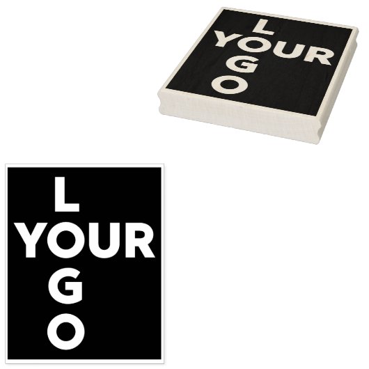 Grote aangepaste verticale zakelijke Logo Rubberstempel (Gestempeld)