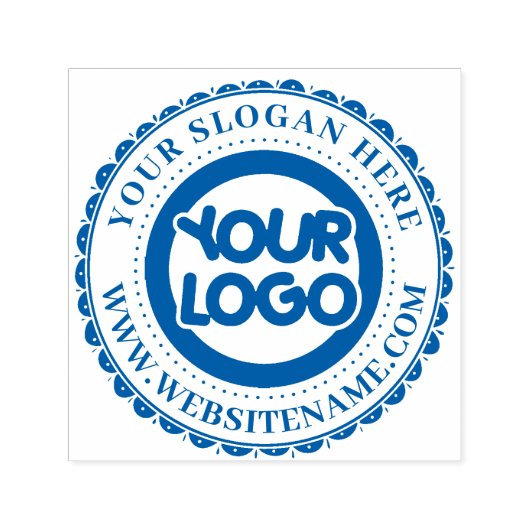 Grote aangepaste zakelijke Logo Zelfinktende Stempel (Design)