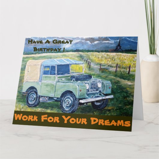 Grote aanmoediging / verjaardag Kaart (Voorkant)