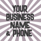 GROTE AANPASTE ZAKELIJKE AUTO DECAL STICKERS (Voorkant)