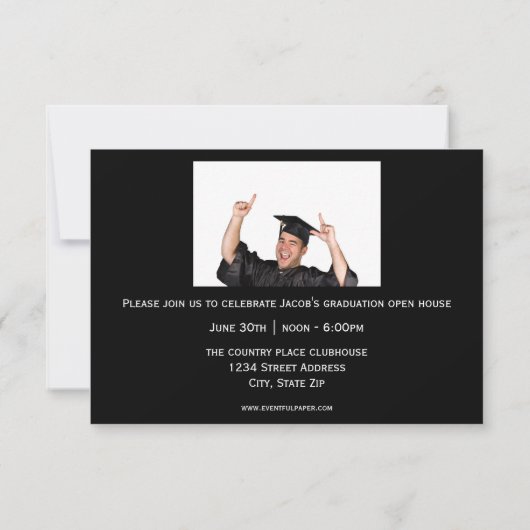 Grote aantallen - 3x5 de Aankondiging van Afstuder (Achterkant)