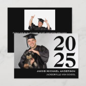 Grote aantallen - 3x5 de Aankondiging van Afstuder (Voorkant / Achterkant)