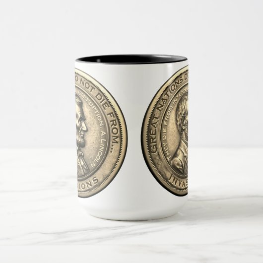 Grote Abraham Lincoln citaten Mok (Midden)