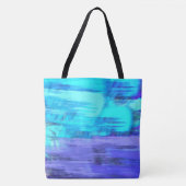 Grote Abstracte Boodschappen Winkel Strand Tote Bag (Voorkant)