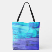 Grote Abstracte Boodschappen Winkel Strand Tote Bag (Achterkant)