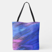 Grote Abstracte Boodschappen Winkel Strand Tote Bag (Achterkant)