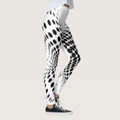 Grote Abstracte halve toon Circle X's Thunder_Cove Leggings (Rechts)