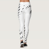 Grote Abstracte halve toon Circle X's Thunder_Cove Leggings (Achterkant)