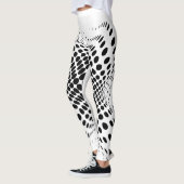Grote Abstracte halve toon Circle X's Thunder_Cove Leggings (Links)