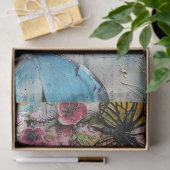 Grote  Abstracte Kunst Collage Decoupage Tissuepapier (Geschenk)