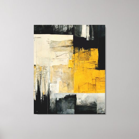 Grote Abstracte schilderijen "Eternal Dorsa". Canv Canvas Afdruk (Voorkant)