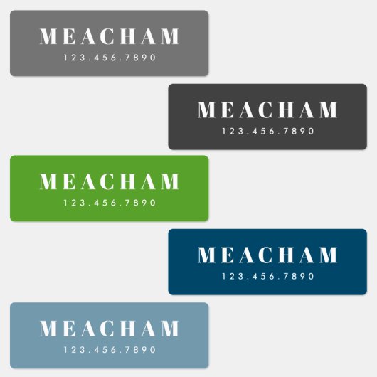 Grote Achternaam Jongens Multi Kleur Waterdicht Labels (Groep)