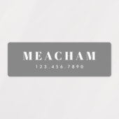 Grote Achternaam Jongens Multi Kleur Waterdicht Labels (Design 1)