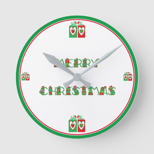 Grote Acryl Kerstmis Wandklokken (Voorkant)