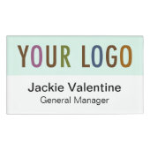 Grote Acryl Magnetische Naam Badge Company Logo (Voorkant)