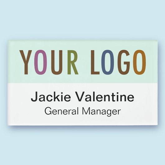 Grote Acryl Magnetische Naam Badge Company Logo