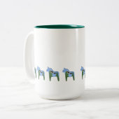 Grote Adelaar Dala paard koffiemok Tweekleurige Koffiemok (Voorkant links)