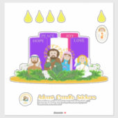 Grote Advent Candle Stickers (Vel)