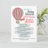 Grote Adventure Hete Luchtballon Kaart (Staand voorkant)