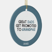 Grote advertenties worden gepromoot naar Grandpas Keramisch Ornament (Rechts)