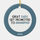 Grote advertenties worden gepromoot naar Grandpas Keramisch Ornament (Voorkant)