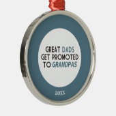 Grote advertenties worden gepromoot naar Grandpas Metalen Ornament (Rechts)