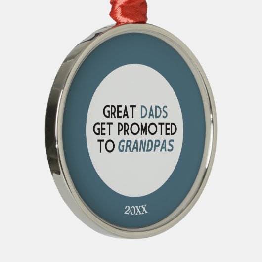 Grote advertenties worden gepromoot naar Grandpas Metalen Ornament (Rechts)