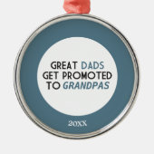 Grote advertenties worden gepromoot naar Grandpas Metalen Ornament (Voorkant)