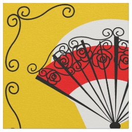 Grote afdruk van de Spaanse ventilatorhoeken Stof