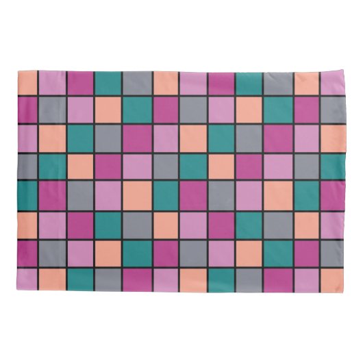 grote afdruk van het tegel-patroon kussensloop (Achterkant)