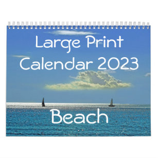 Grote afdrukagenda 2023 - Beach Kalender